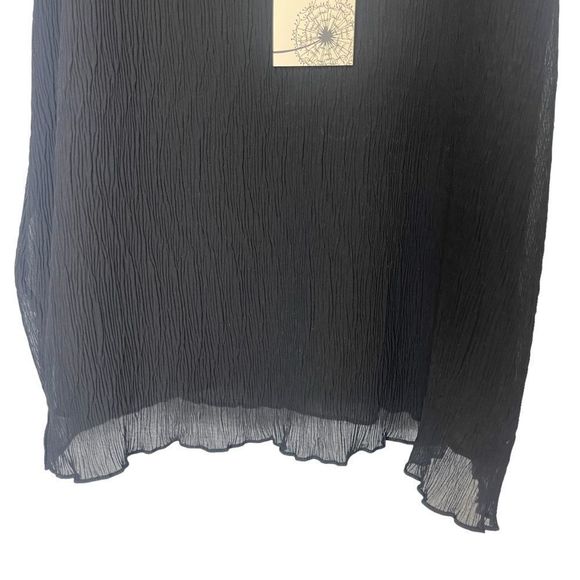 Everleigh Blouse Size Medium Tank Top  Strap Sleeveless Top Black Lace V-Neck - Picture 7 of 12